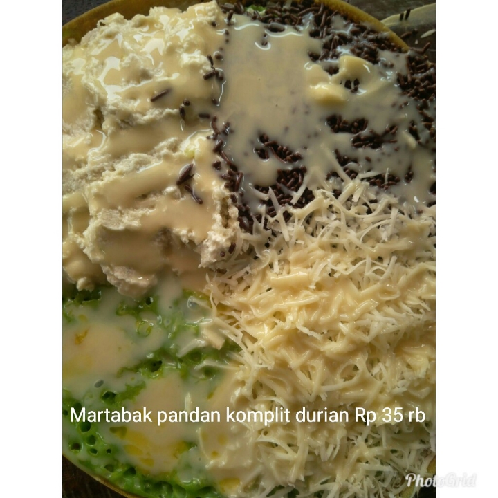 Martabak Pandan Komplit Durian 