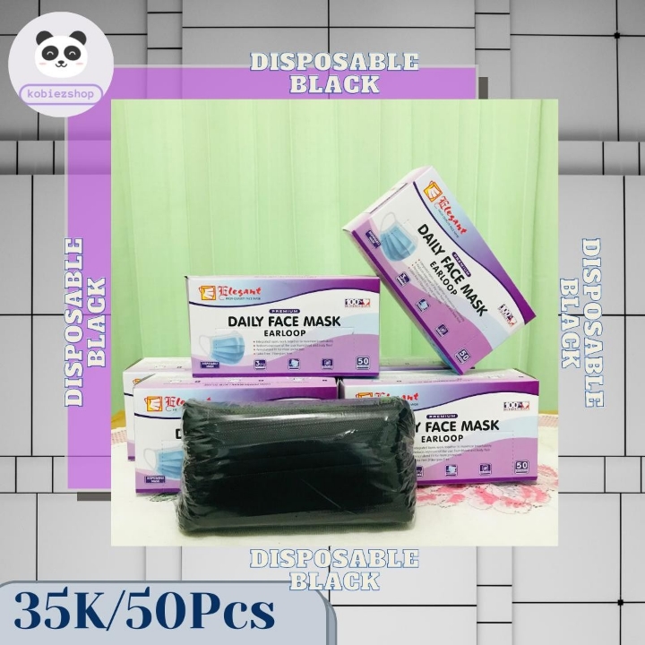 Masker Disposable Black