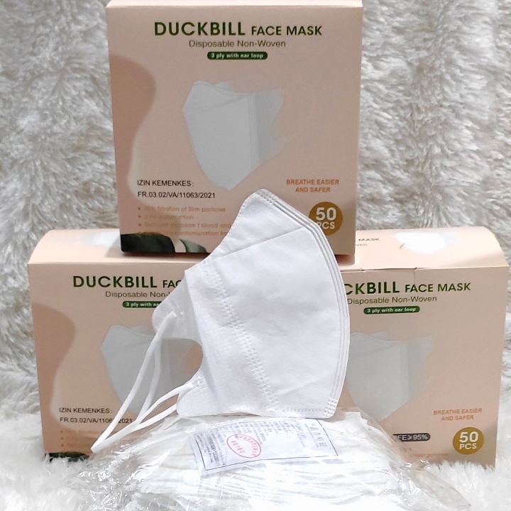 Masker Duckbill YnB Care PUTIH 2