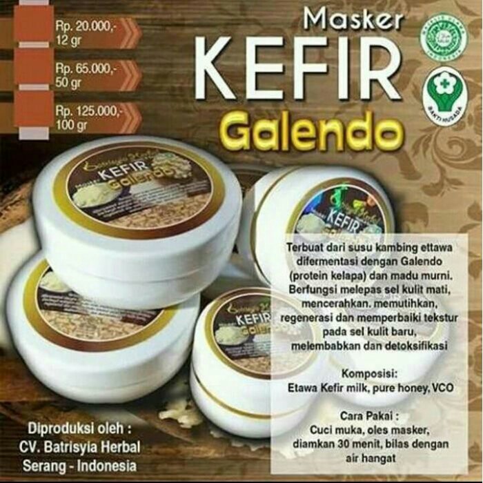 Masker Kefir Galendo Mini