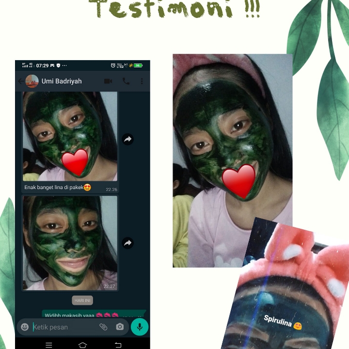 Masker Spirulina  3