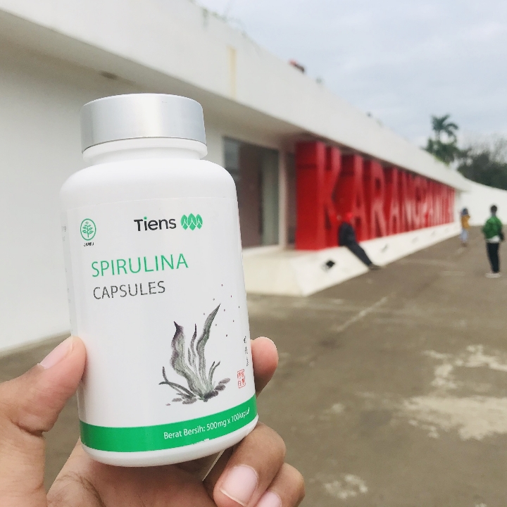 Masker Wajah Spirulina Tiens