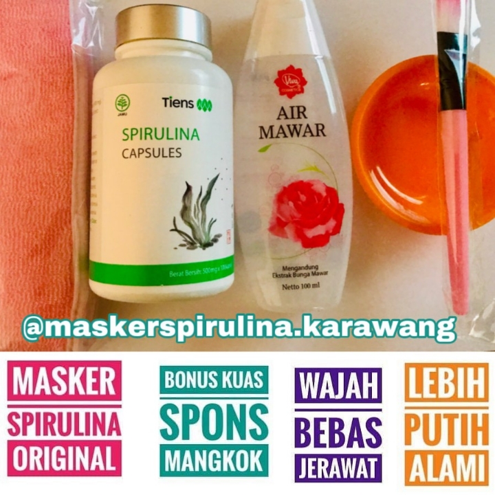 Masker Wajah Spirulina Tiens 4