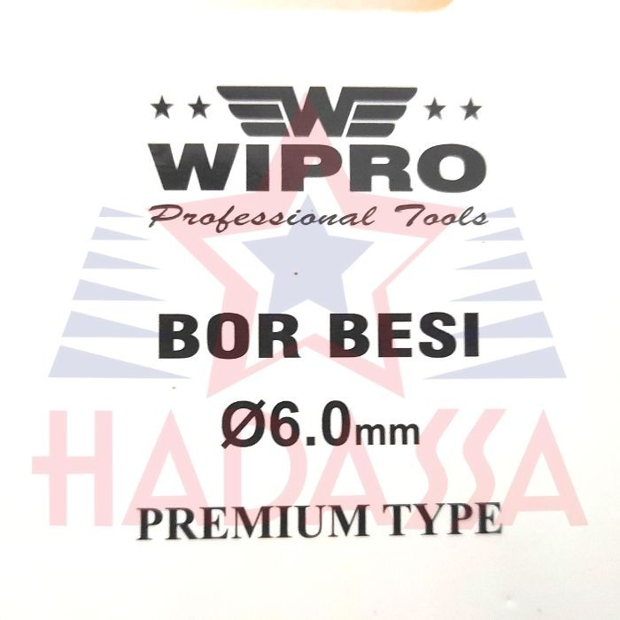 Mata Bor Besi 6mm Premium Wipro 5