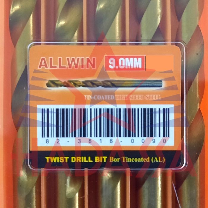 Mata Bor Besi Kuning 9mm ALLWIN 5