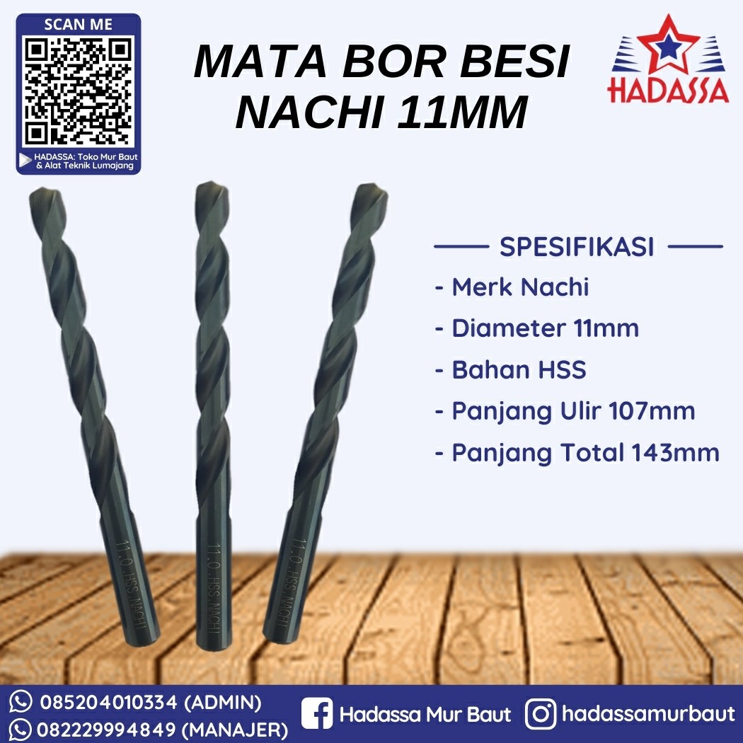 Mata Bor Besi Nachi 11mm