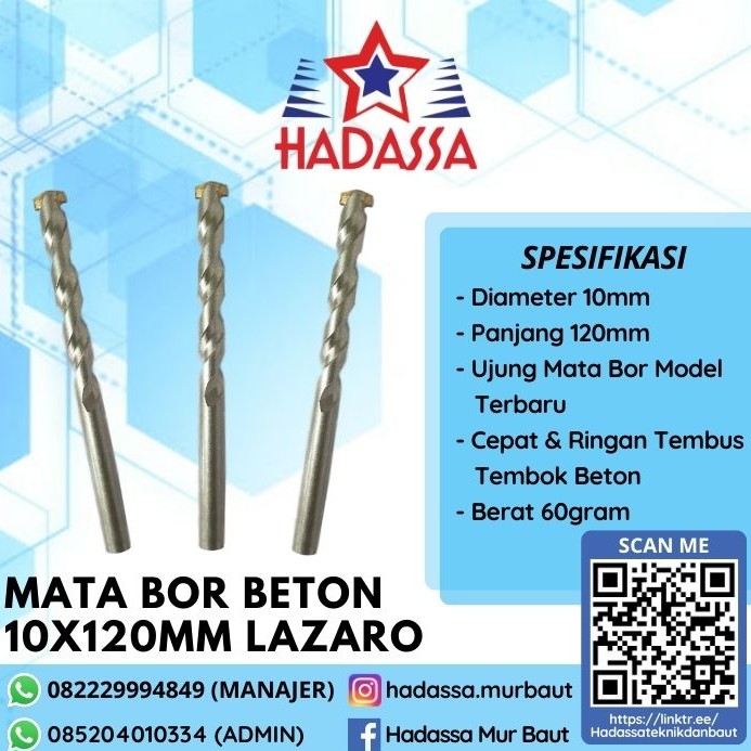 Mata Bor Beton 10x120mm Lazaro