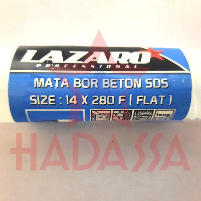 Mata Bor Beton SDS 14x280mm Flat Lazaro 5