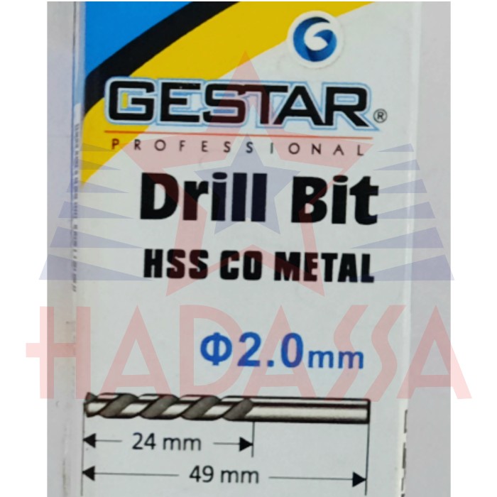 Mata Bor HSS Co Gestar 2mm 5