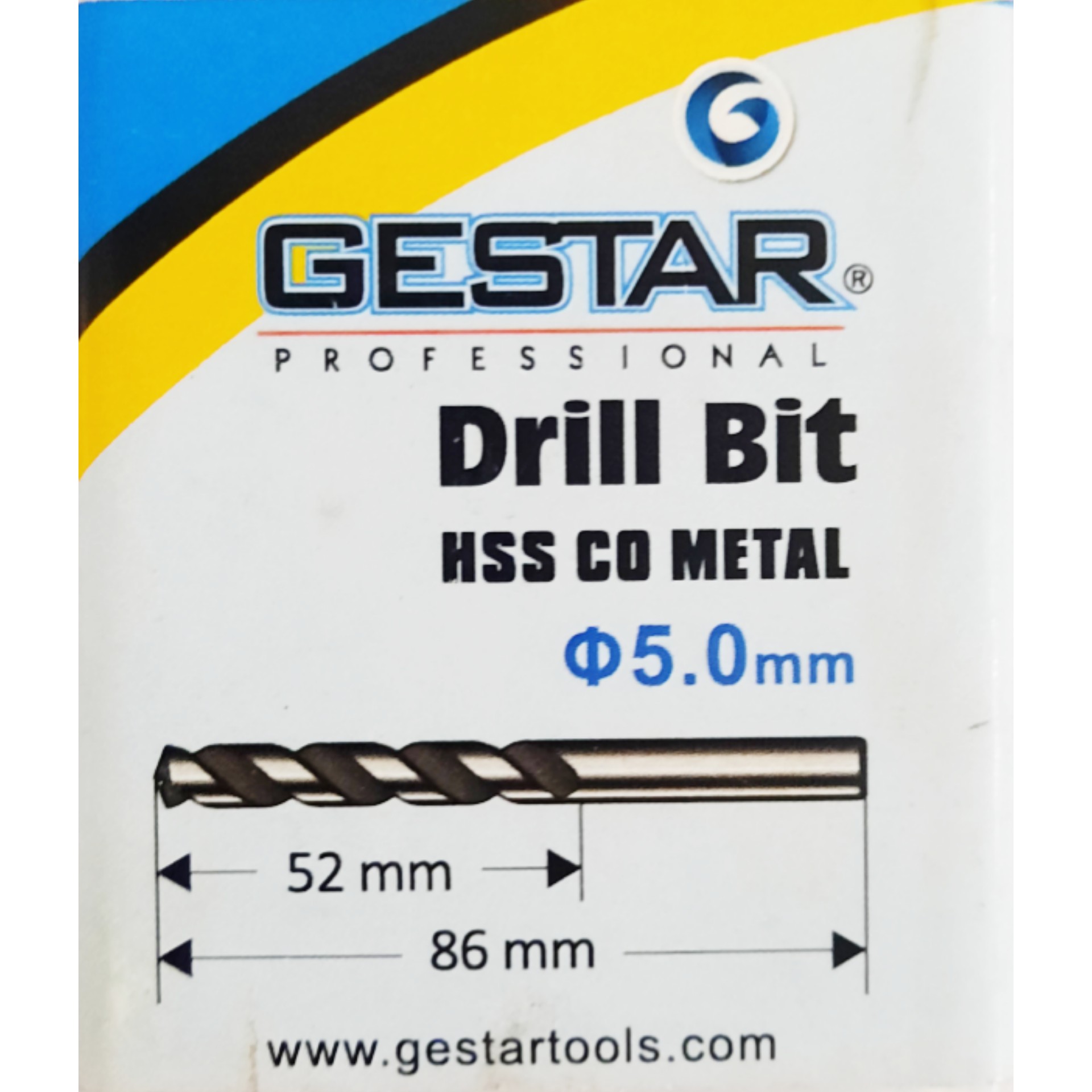 Mata Bor HSS Co Gestar 5mm 5