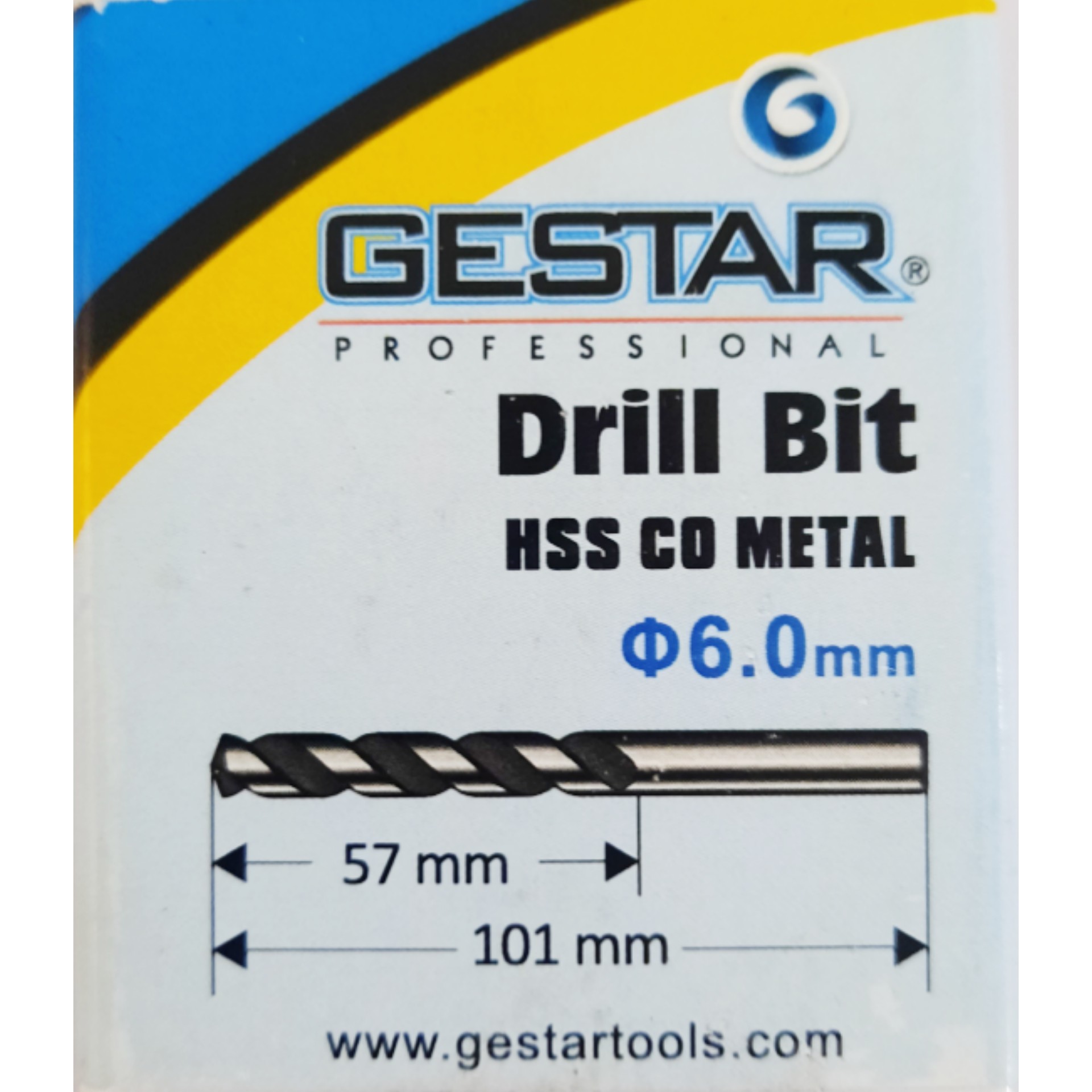 Mata Bor HSS Co Gestar 6mm 5