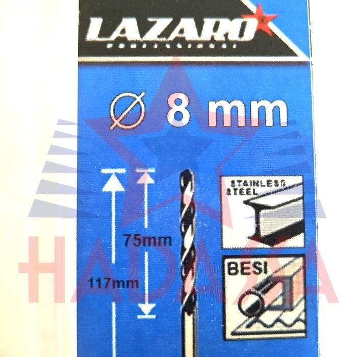 Mata Bor Stainless 8mm Lazaro 5