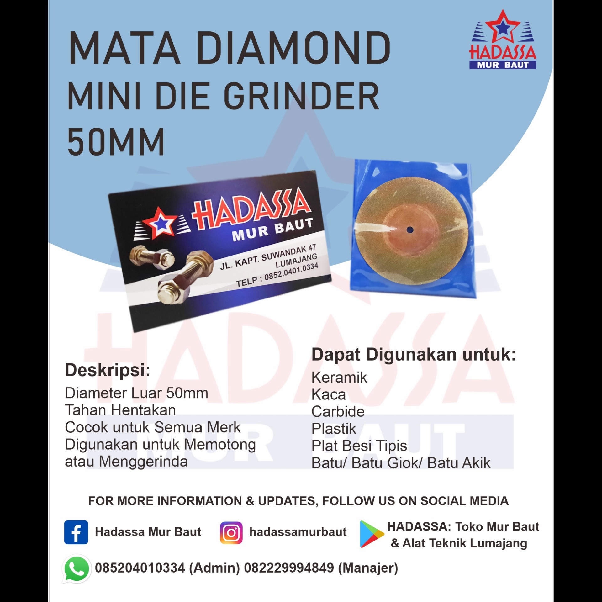 Mata Diamond Die Grinder 50mm