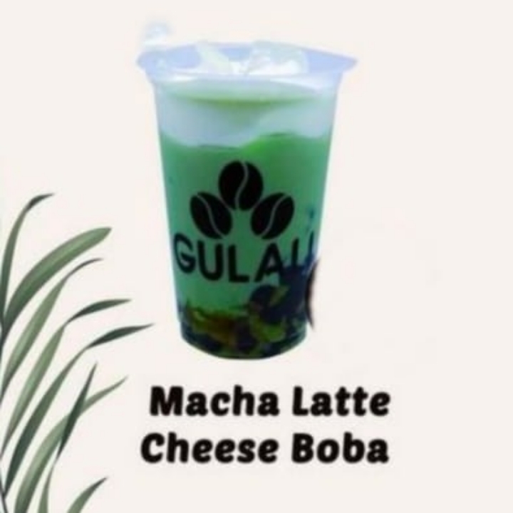 Matcha Latte Cheese Boba