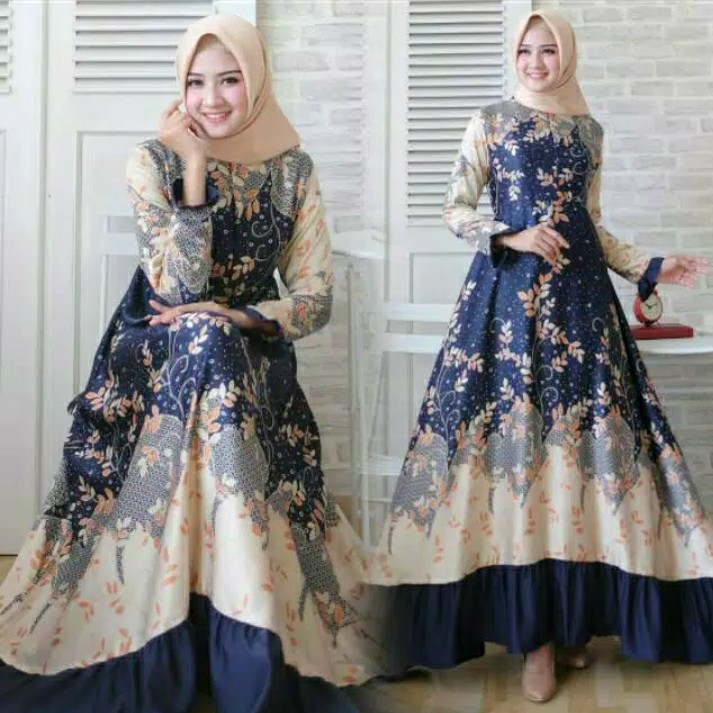 Maxi Gamis Naswa LD110 PJ140 Maxmara Balotelli Busui Belakang Karet 3