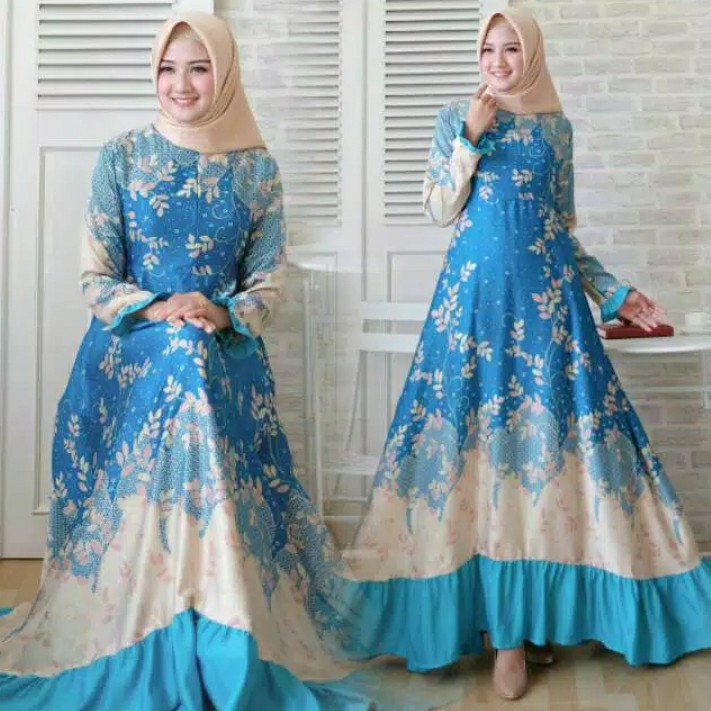 Maxi Gamis Naswa LD110 PJ140 Maxmara Balotelli Busui Belakang Karet 4