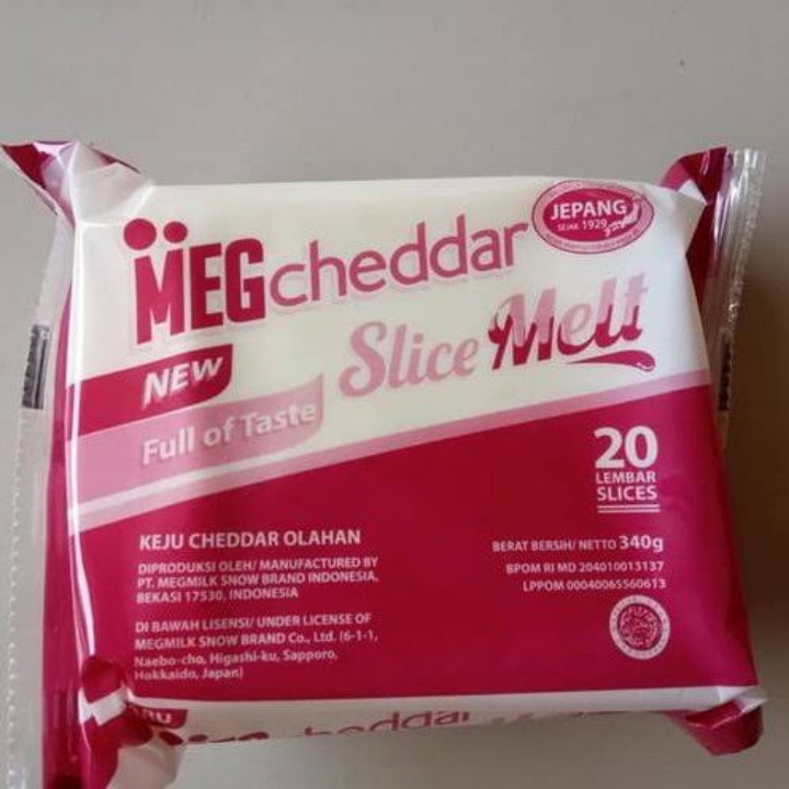 Meg Cheddar Slice Melts 320 gr