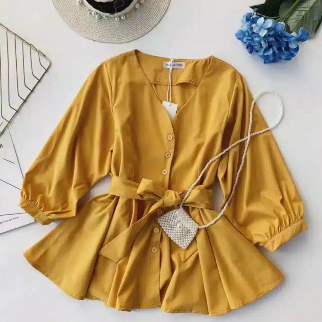 Melia Blouse l Amelia Bluss l Moscrepe Premium l Fashion Terbaru 5