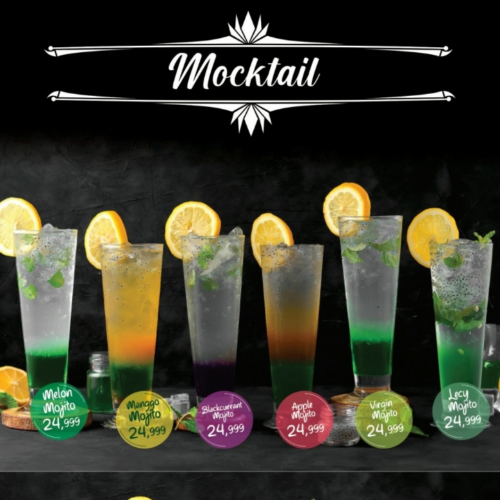 Melon Mojito - Manggo Mojito - Blackcurrant Mojito - Apple Mojito