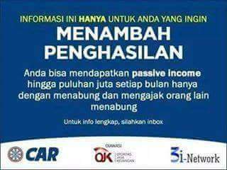 Menabung bersama CAR, sukses di hari Tua