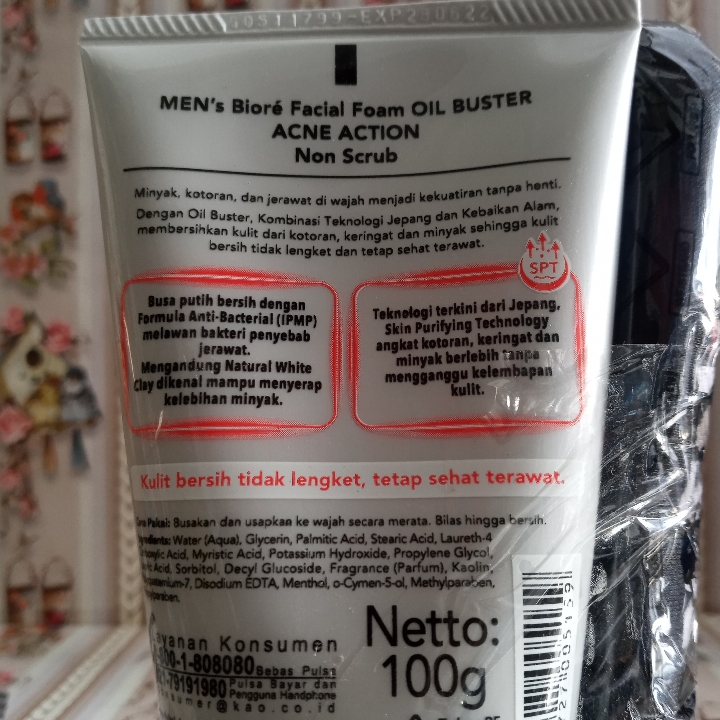 Mens Biore Facial Foam Oil Buster 2