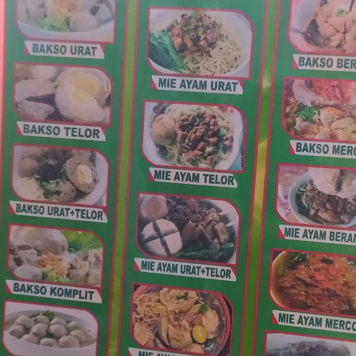 Menu Bakso 