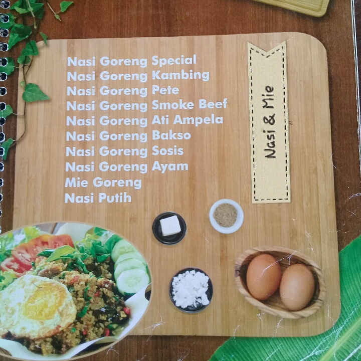 Menu Makanan Nasi dan Mie