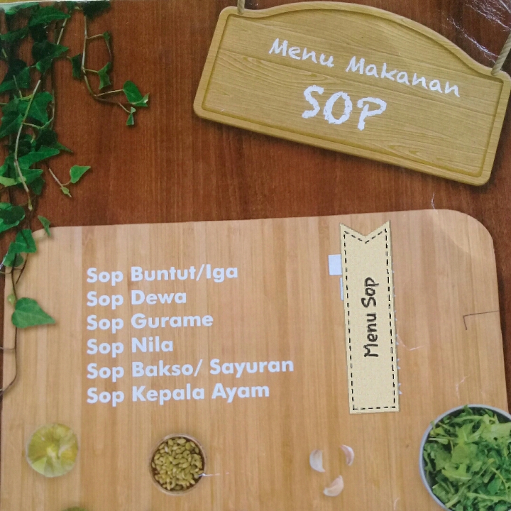 Menu Makanan Sop