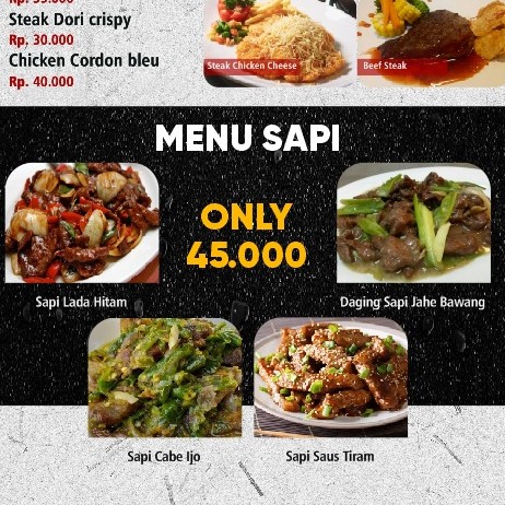 Menu Sapi