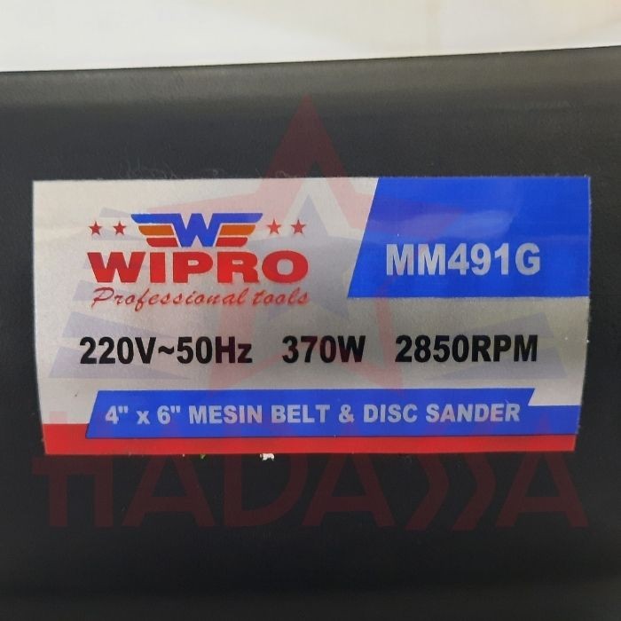 Mesin Amplas Belt  Disc Sander Wipro MM491G 4