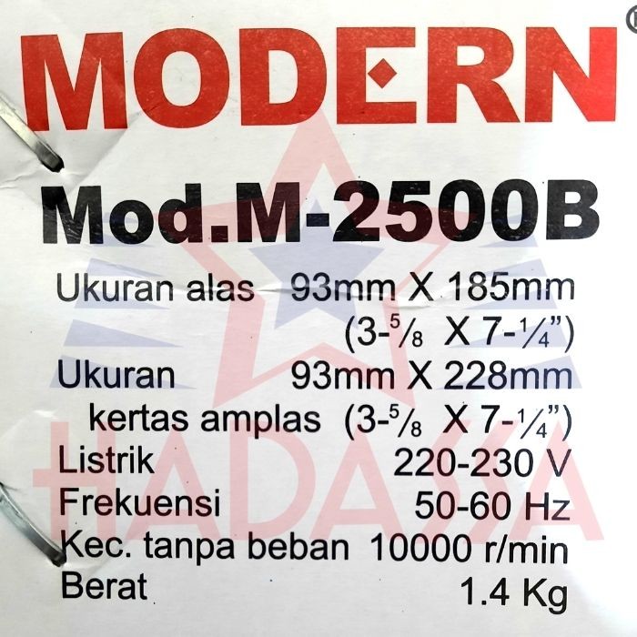 Mesin Amplas Modern M-2500B 5