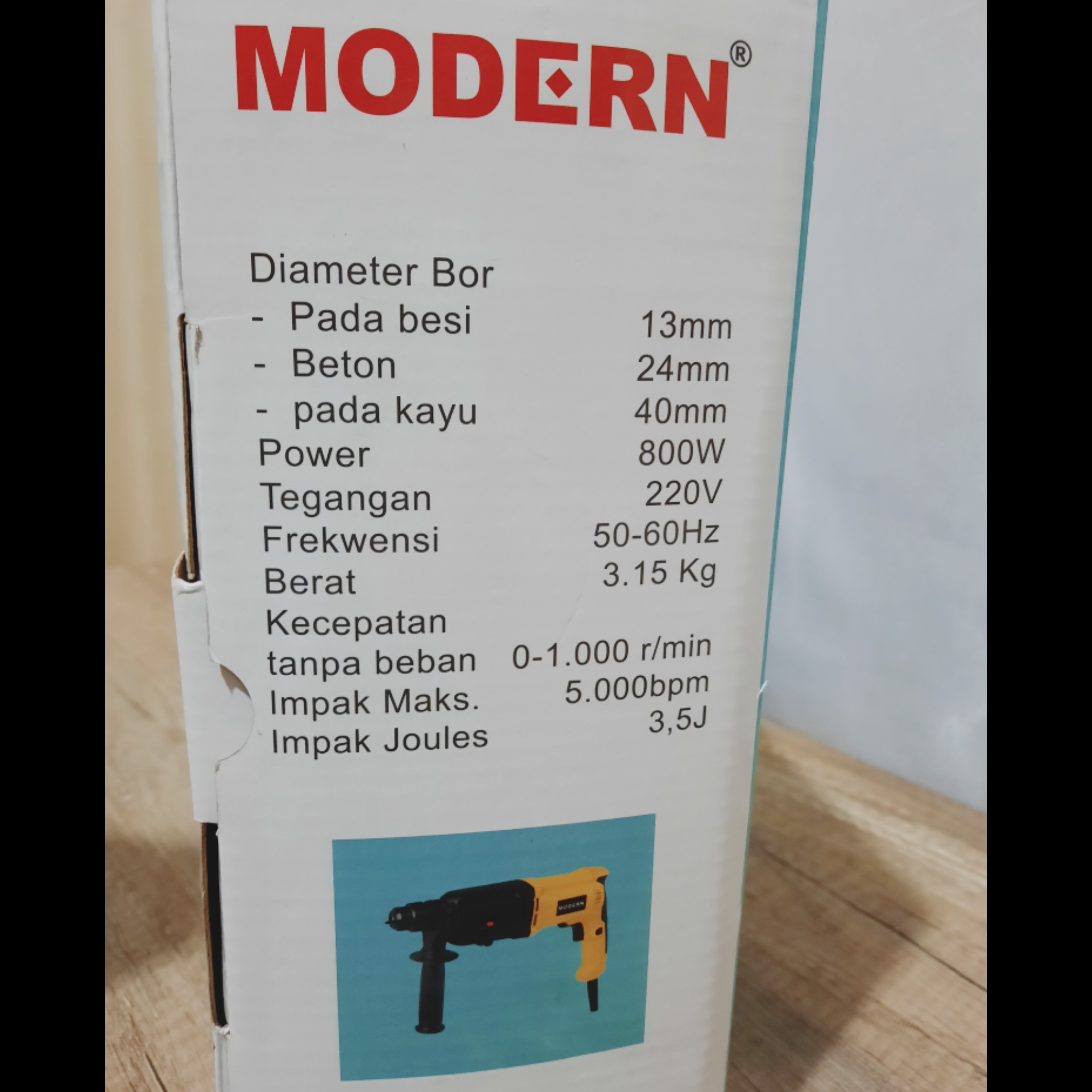 Mesin Bor Hammer Modern M-3124 5