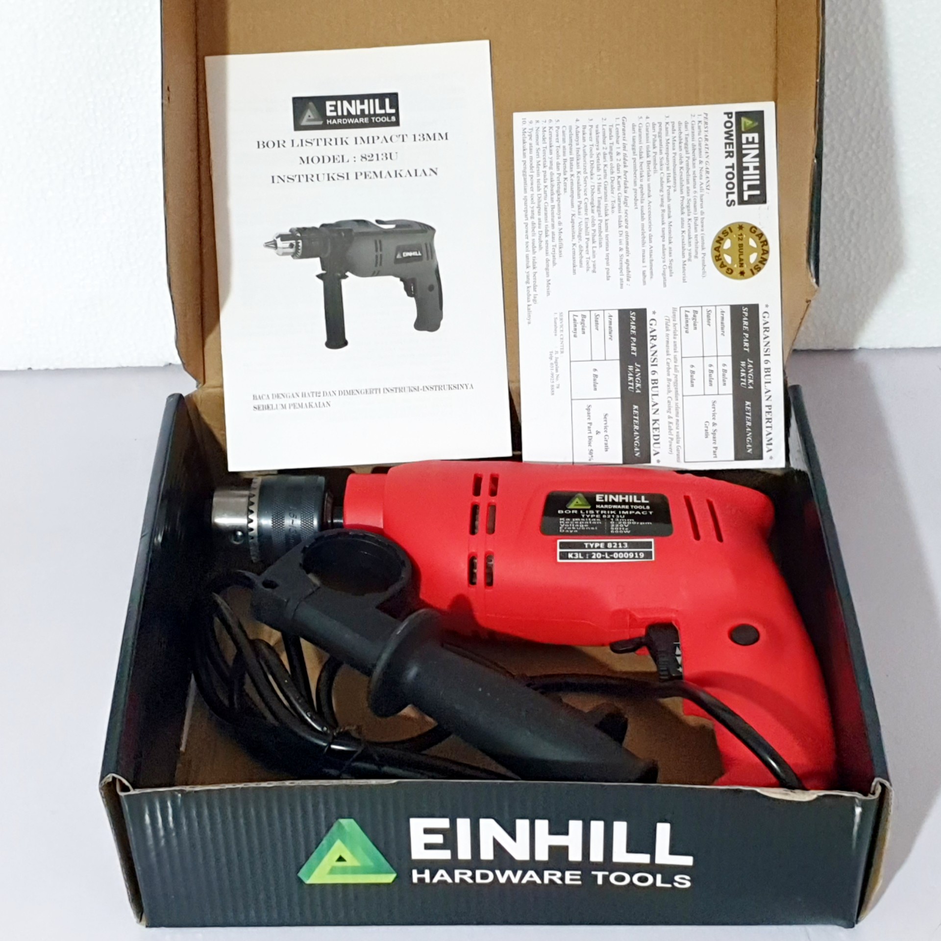 Mesin Bor Impact Einhill 8213U 4