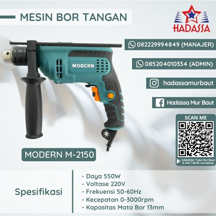 Mesin Bor Tangan Modern M-2150