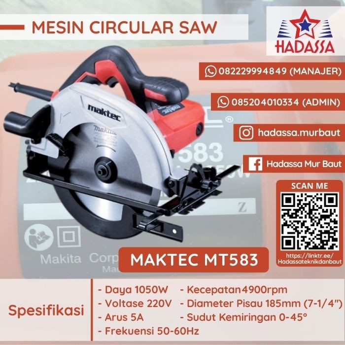 Mesin Circular Saw Maktec MT583