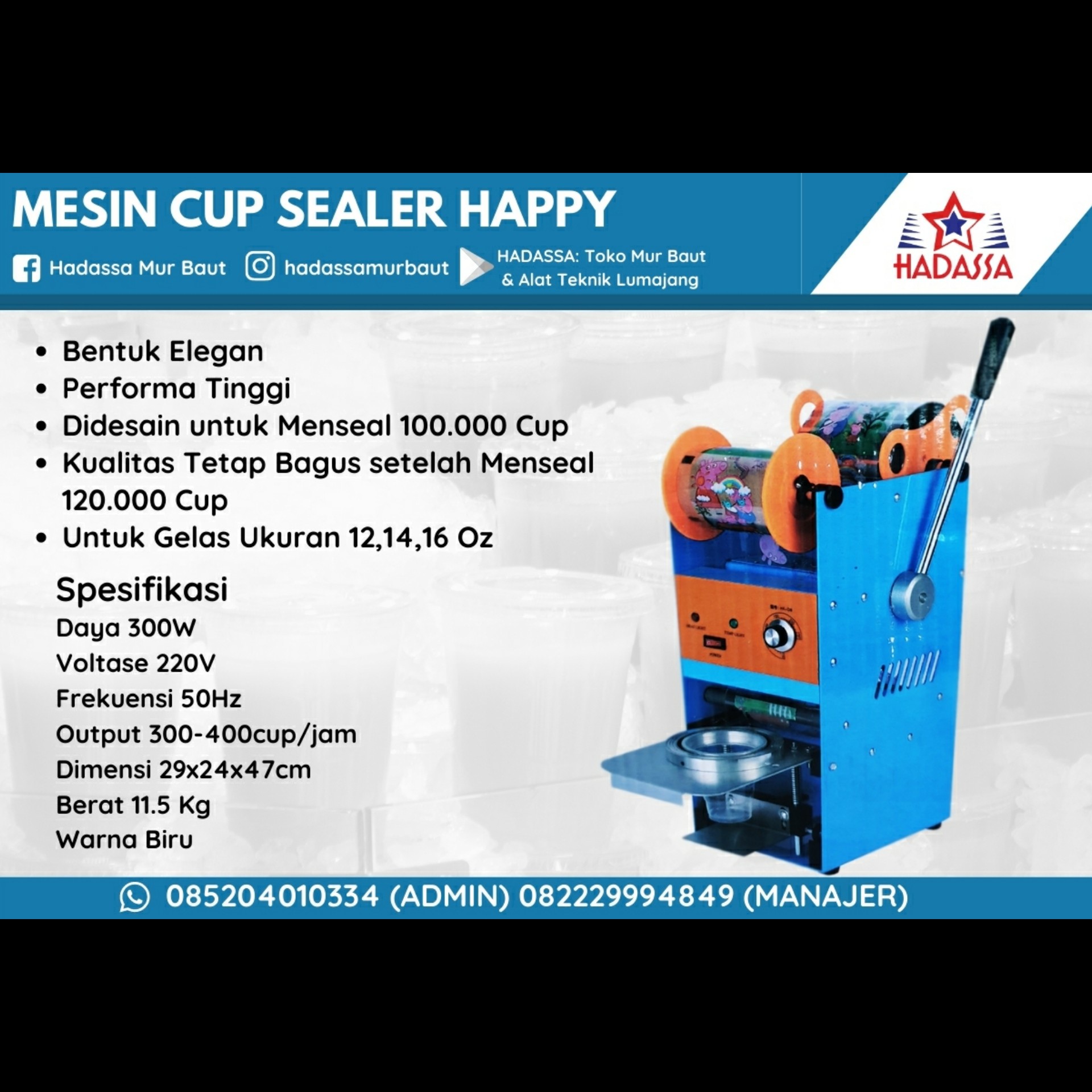 Mesin Cup Sealer Happy