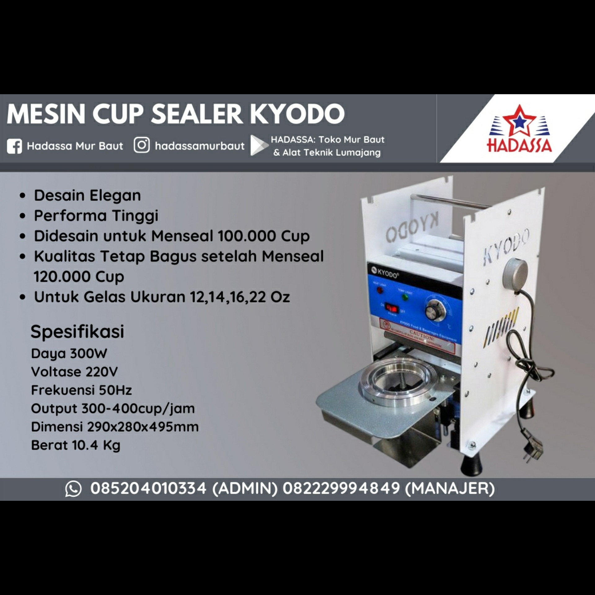 Mesin Cup Sealer Kyodo