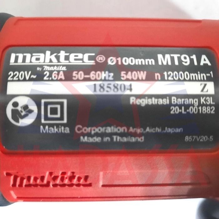 Mesin Gerinda Listrik Maktec MT91A 5