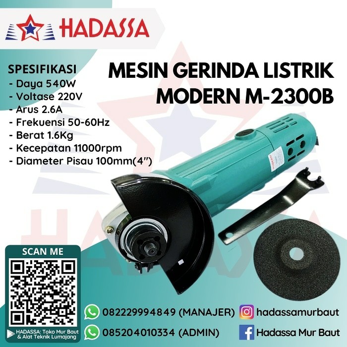 Mesin Gerinda Listrik Modern M-2300B