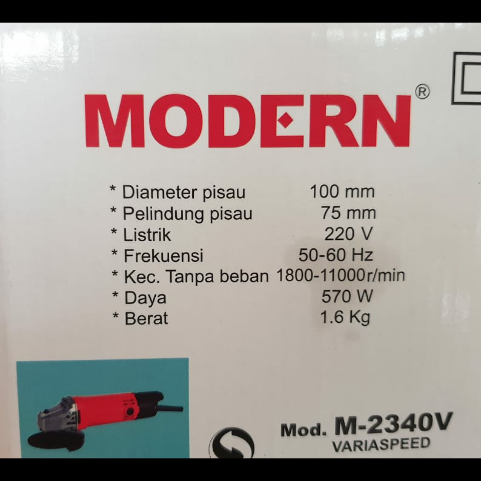 Mesin Gerinda Listrik Modern M-2340V 4