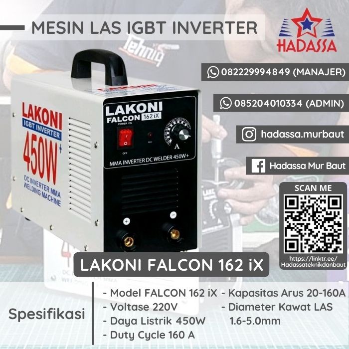 Mesin Las IGBT LAKONI FALCON 162ix