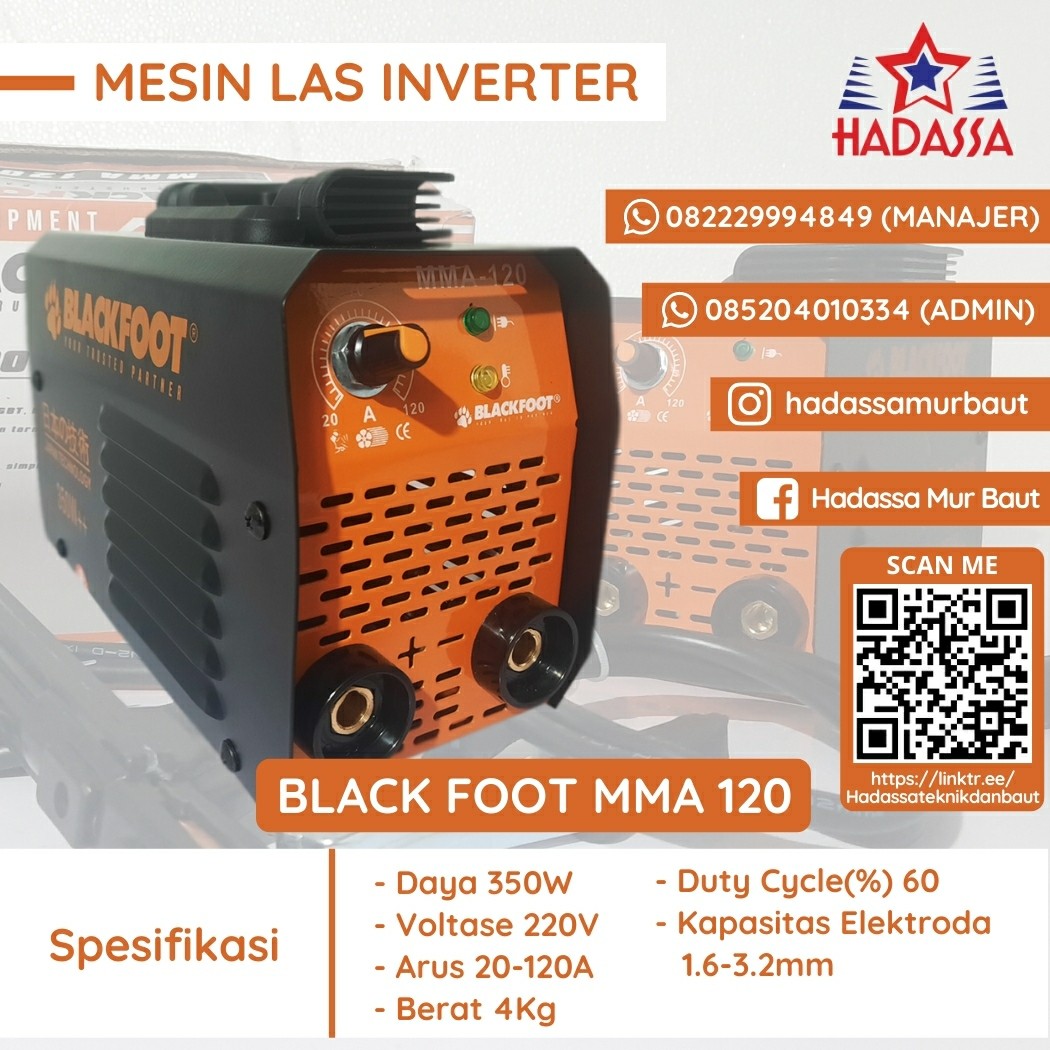 Mesin Las Inverter Black Foot MMA 120