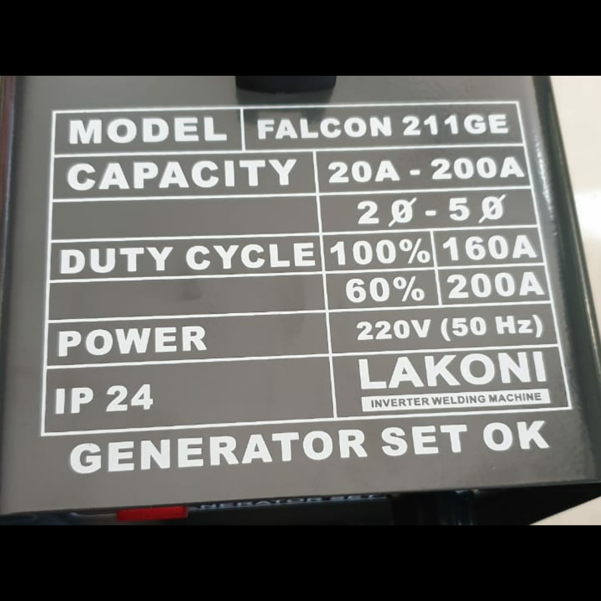 Mesin Las Inverter Lakoni Falcon 211GE 4
