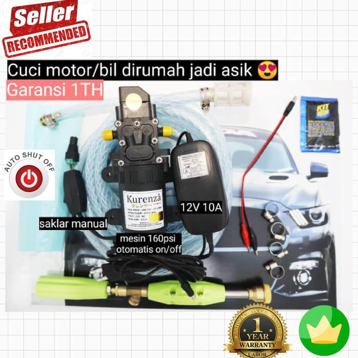 Mesin Power Sprayer Portable Alat Cuci Motor Mobil Steam