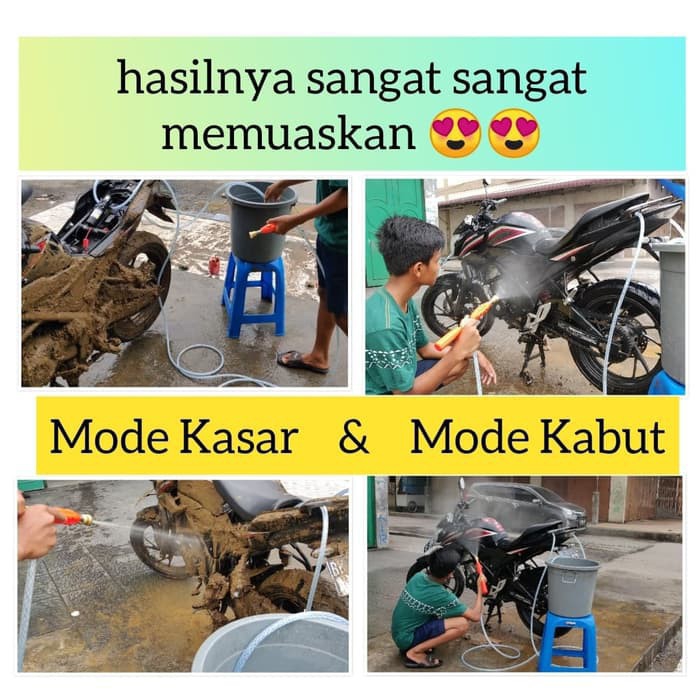 Mesin Power Sprayer Portable Alat Cuci Motor Mobil Steam 3