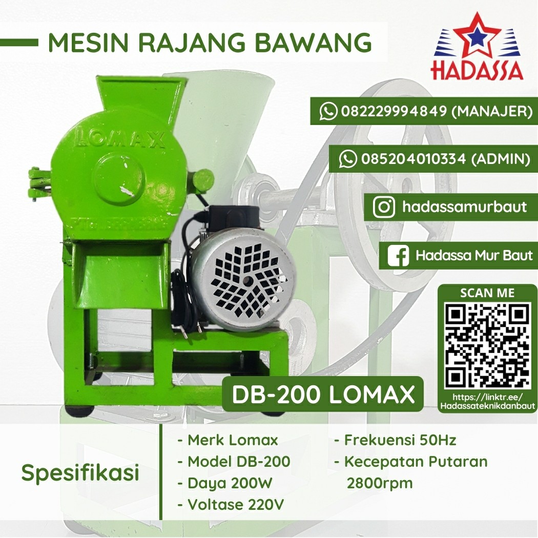 Mesin Rajang Bawang DB-200 Lomax