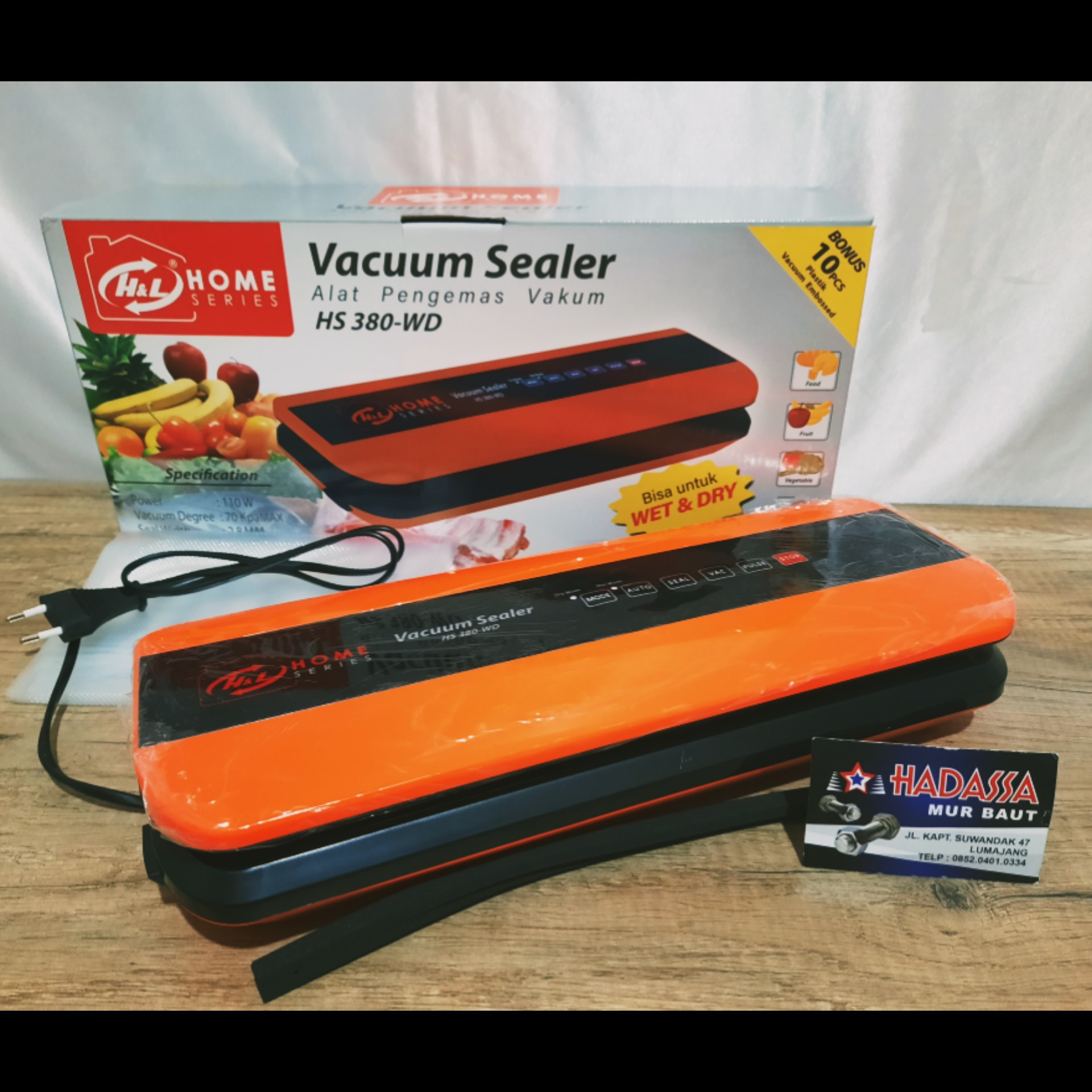 Mesin Vacuum Sealer HnL HS380-WD 3