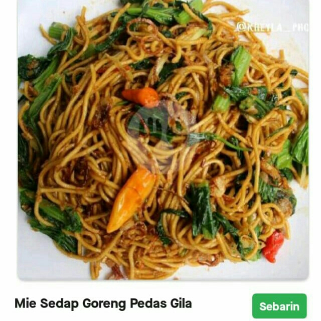 Mi Sedap Goreng Pedas Gila