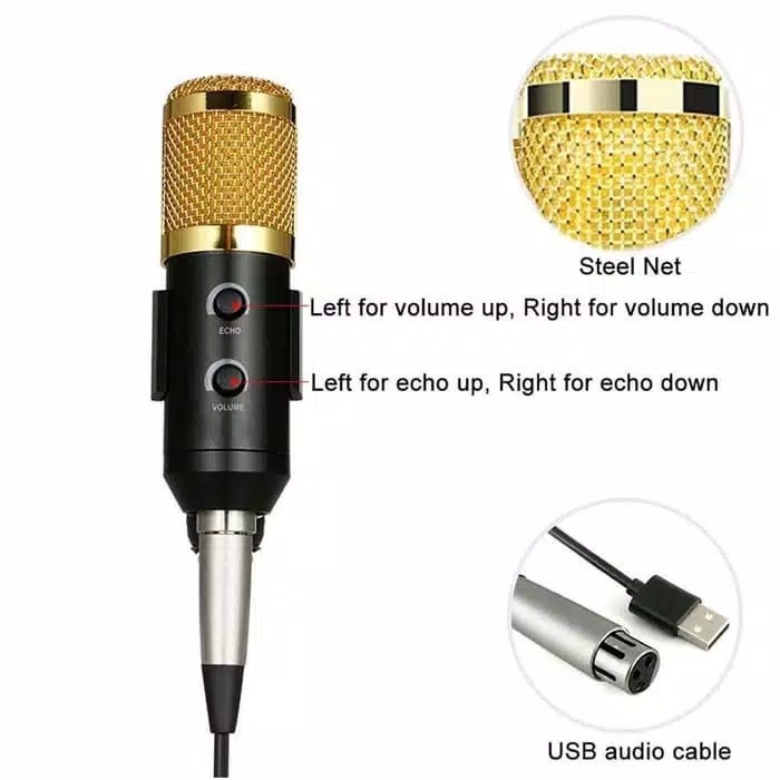 Taffware Condenser Microphone Built-in Sound Card BM-900 4