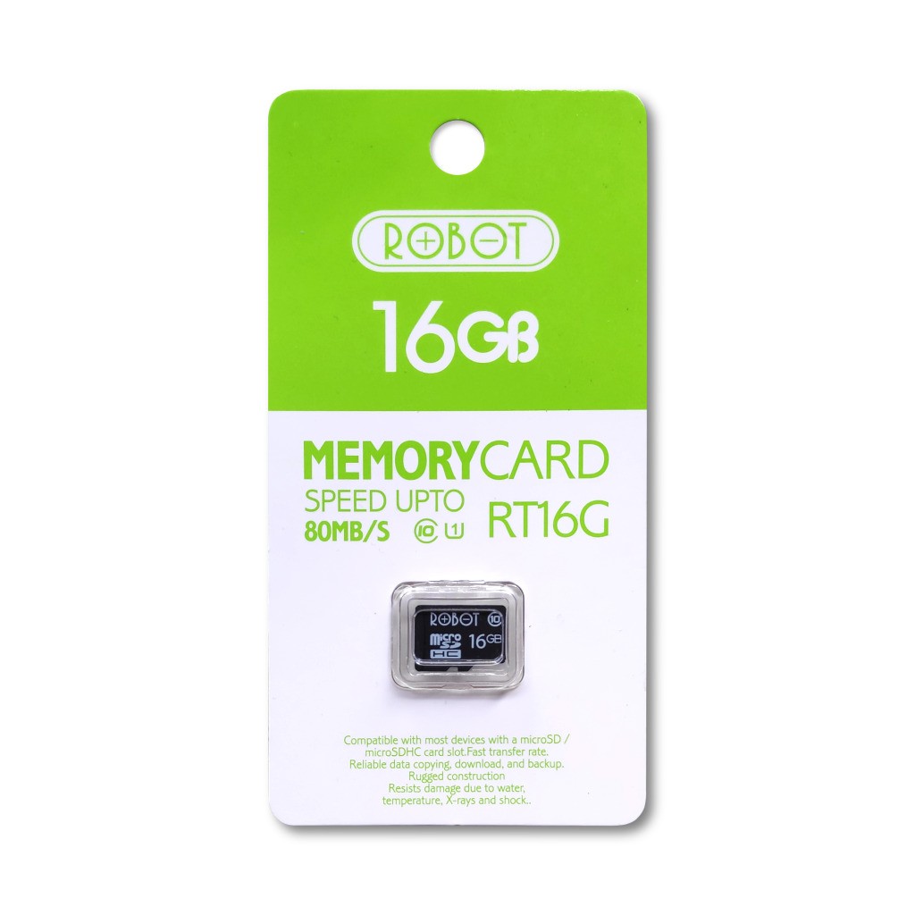 Micro SD Robot 16 GB Class 10